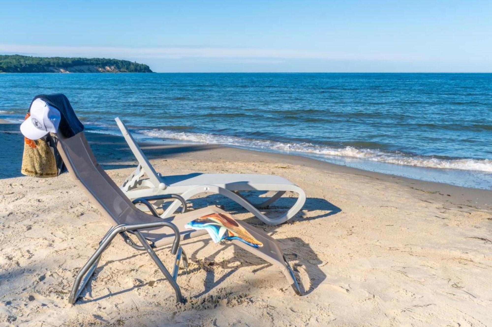 Traumhaftes Appartement - Odins Blick Wohnung 13 , Sauna Und Privatstrand, Blick Zur Ostsee Lobbe Kültér fotó